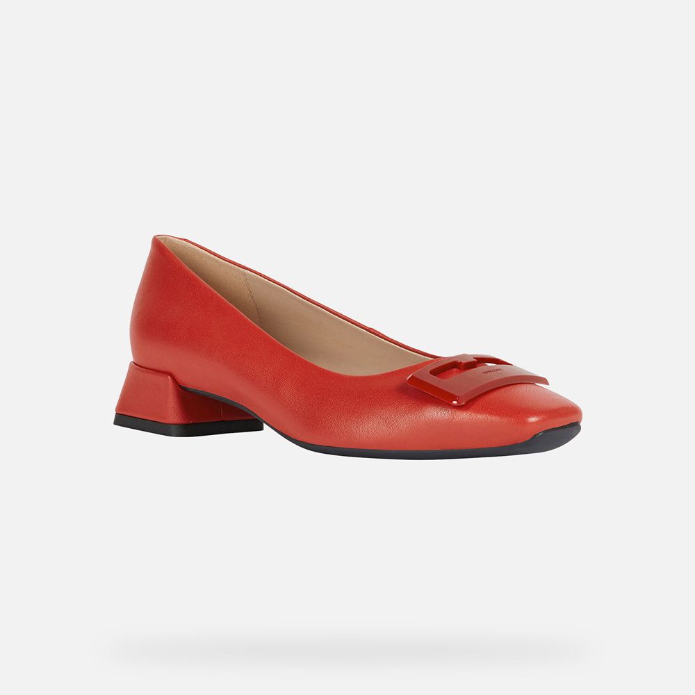 Geox Ballerinas Red Vivyanne - Geox Womens Shoes - YHUVPS605